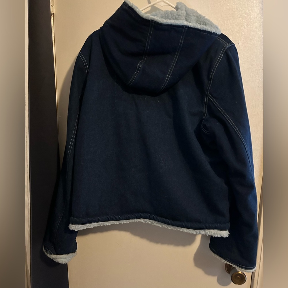 BLUE WINTER COAT EUC
